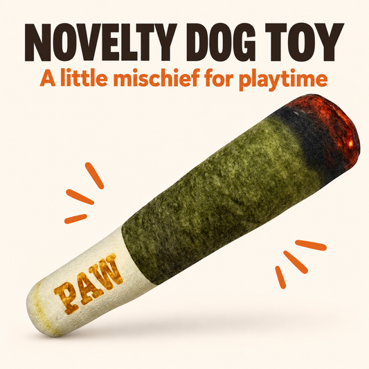 SafariPaws Doggy Doink novelty squeaky plush dog toy