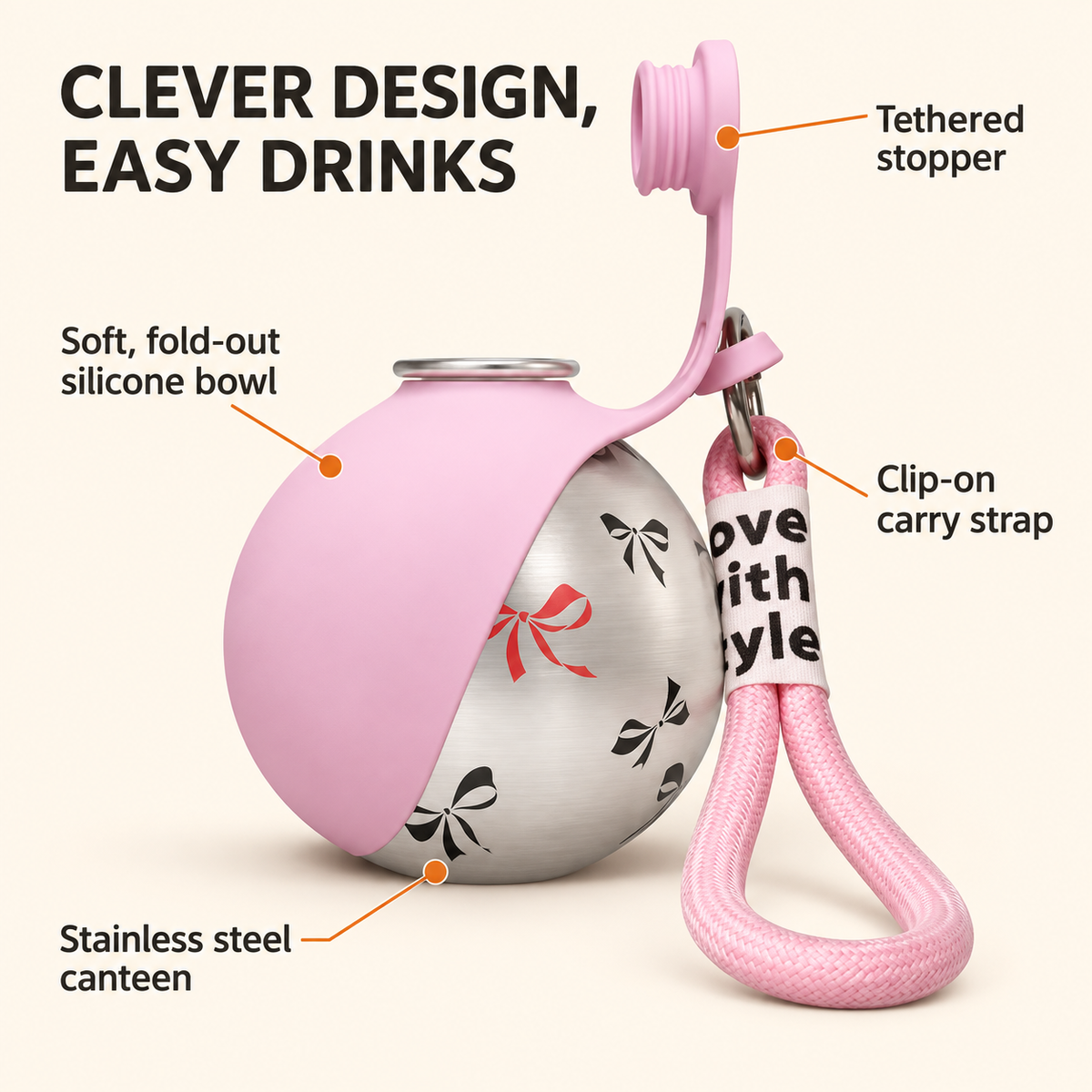 Portable Dog Bowl & Bottle