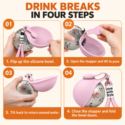 Portable Dog Bowl & Bottle