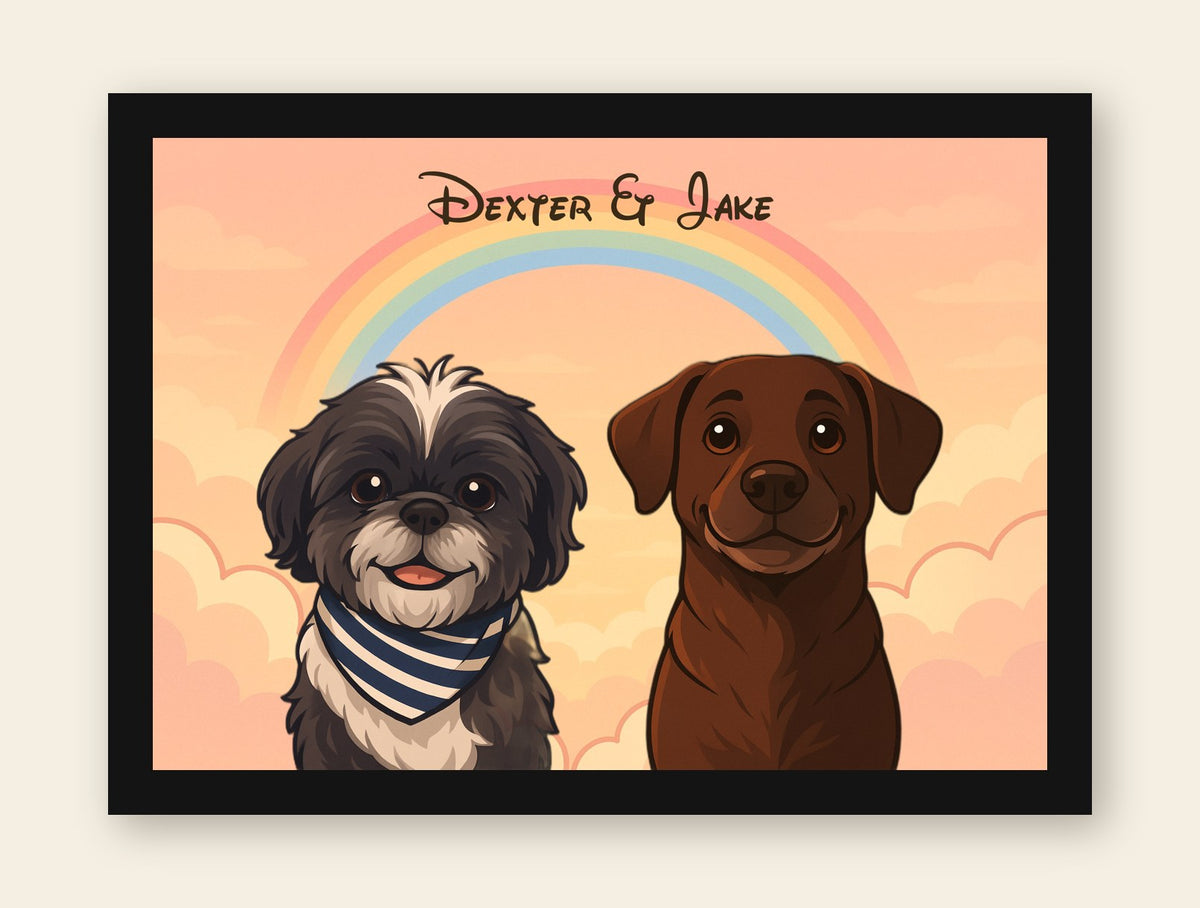 Personalised Light-Up Pet Portrait — Custom Keepsake from Your Photo