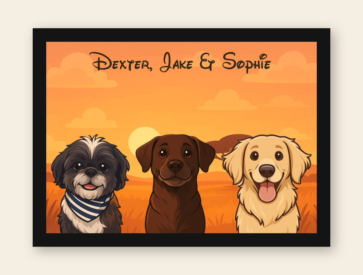 Personalised Light-Up Pet Portrait — Custom Keepsake from Your Photo