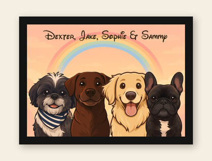 Personalised Light-Up Pet Portrait — Custom Keepsake from Your Photo